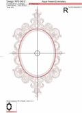Victorian floral decor Embroidery Design - 5 sizes