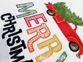 Vintage Christmas Truck Machine Embroidery Design - 7 sizes