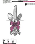 Vintage Cutlery Machine embroidery design - 3 sizes