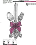 Vintage Cutlery Machine embroidery design - 3 sizes
