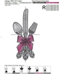 Vintage Cutlery Machine embroidery design - 3 sizes