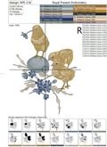 Vintage Easter chicks design for embroidery machine