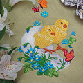 Vintage Easter chicks Machine Embroidery Design