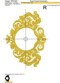 Vintage baroque frame with crown - 4 sizes