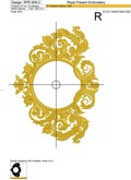 Vintage baroque frame with crown - 4 sizes