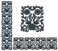 Vintage ornate border Machine Embroidery Design - 2 sizes