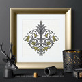 Vintage pattern Embroidery Design  - 3 sizes