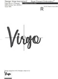 Virgo zodiac sign Machine Embroidery Design - 6 sizes