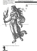 Virgo zodiac sign Machine Embroidery Design - 6 sizes