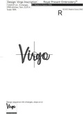 Virgo zodiac sign Machine Embroidery Design - 6 sizes