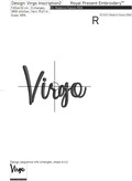 Virgo zodiac sign Machine Embroidery Design - 6 sizes