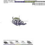Mini Eggplant, Grapes, Beets, and Plums Machine Embroidery Designs - 5 Sizes