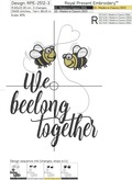 We belong together Inscription Machine Embroidery Design - 5 sizes