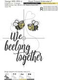 We belong together Inscription Machine Embroidery Design - 5 sizes