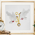 Wedding Doves Machine Embroidery Design
