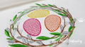 Willow Easter wreath with eggs Machine Embroidery Design - 5 sizes