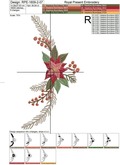 Winter Border embroidery design - 8 sizes