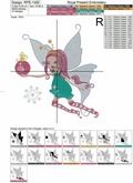 Winter Fairy Machine Embroidery Design - 4 sizes