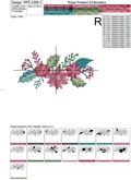Winter Poinsetia Digital Machine Embroidery Design - 3 sizes