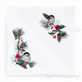 Winter Titmouse birds Set