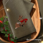 Tiny Bambi Deer in Scarf - 3 sizes