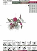 Winter bouquets Machine Embroidery Designs - 3 in 1