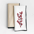 Winter branch with berries machine embroidery design - 8 sizes