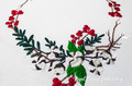 Winter corner with cotton boxes and berries Machine embroidery design - 4 sizes