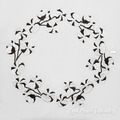 Winter cotton wreath Machine embroidery design - 3 sizes
