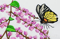 Wisteria with Butterfly - 6 sizes