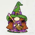Witch Gnome Halloween Machine Embroidery Designs - 4 sizes
