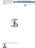 Z Monogram Free Machine Embroidery Design - 2 sizes