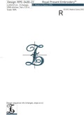 Z Monogram Free Machine Embroidery Design - 2 sizes