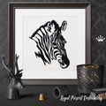 Zebra head Machine Embroidery Design