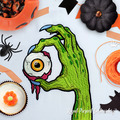 Zombie hand with an eye Machine embroidery design - 5 sizes