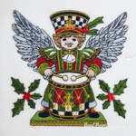 Christmas Angel Drummer set - 4 sizes