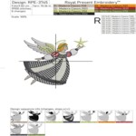 Checkered Christmas Angel with Star - 3 Sizes