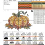 Pumpkin with acorns baroque - 3 sizes