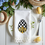 Royal Checkered Easter Egg