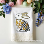 Checkered Baroque Rabbit - 4 sizes