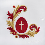 Easter Baroque corner with egg and cross - 2 sizes