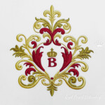 Baroque frame for monogram - 2 sizes