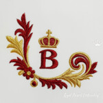 Baroque corner for monogram - 2 sizes