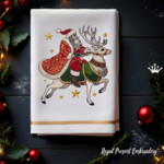Santa Claus on the Northern Reindeer - 4 sizes