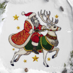 Santa Claus on the Northern Reindeer - 4 sizes