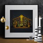 Celestial Blessings: The Birth of Christ - 4 sizes