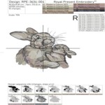 Bunnies - mother and baby large - 4 sizes