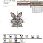 Pocket Cartoon Bunny - 5 sizes