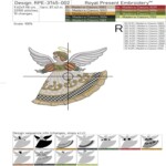 Checkered Christmas Angel - 3 Sizes