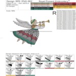 Checkered Christmas Angel with Horn - 3 Sizes